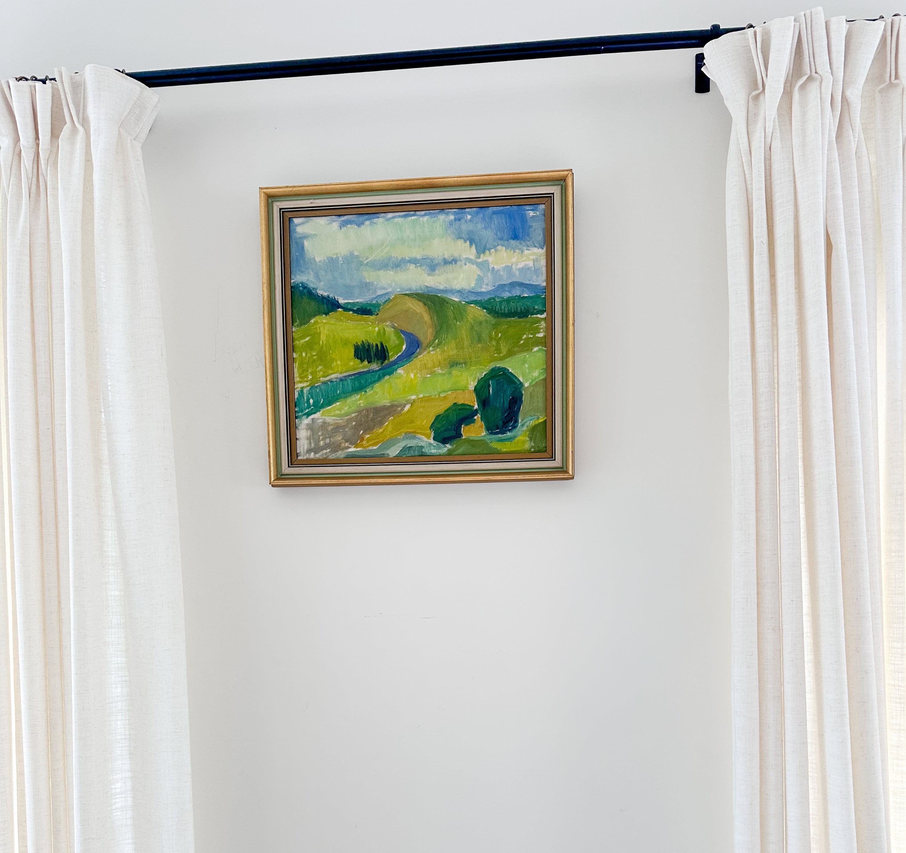 Swedish Mid-Century Green Landscape