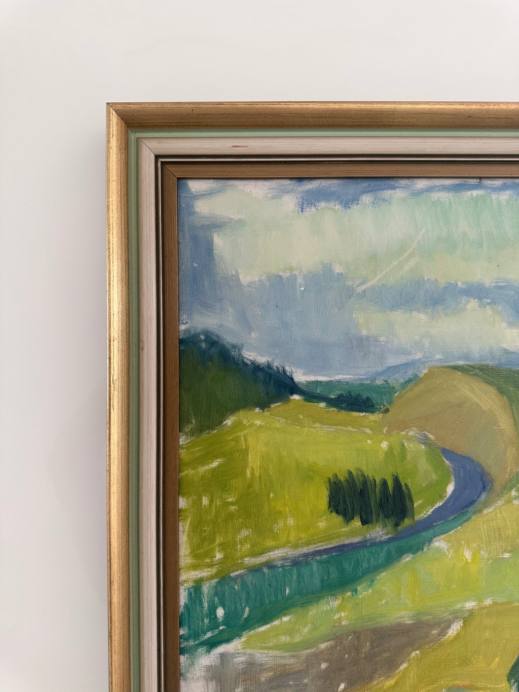 Swedish Mid-Century Green Landscape