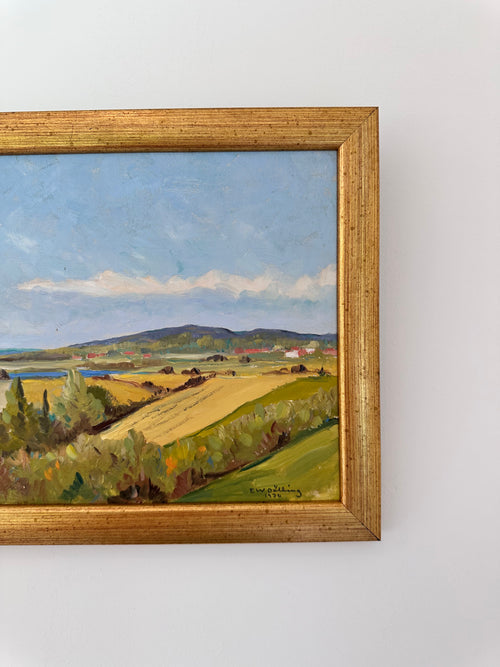 Small Blue Swedish Landscape: ERNST WILHELM DÖLLING (1897–1950)